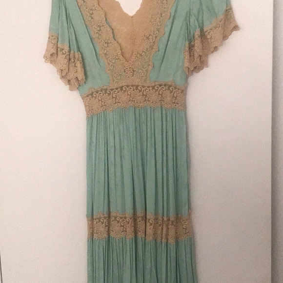 TRADE PENDIING ocean gown in seafoam OG drop, dress small - Picture 9 of 12